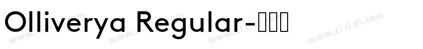 Olliverya Regular字体转换